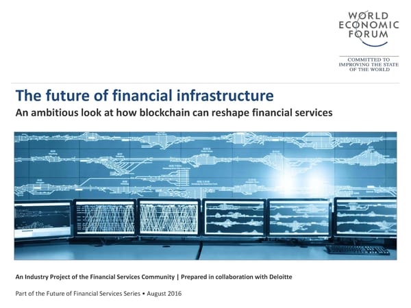 The Future of Financial Infrastructure - Page 1