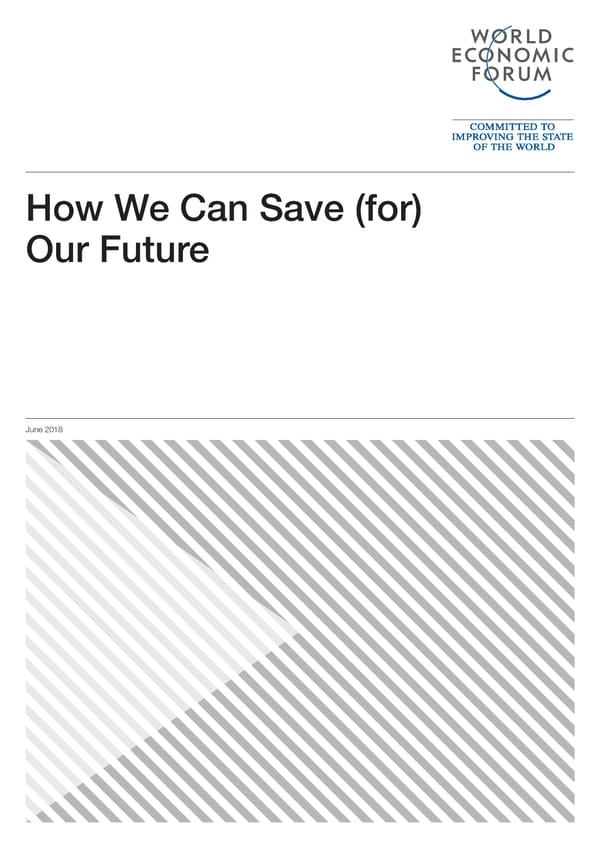 How can we save for our future - Page 1