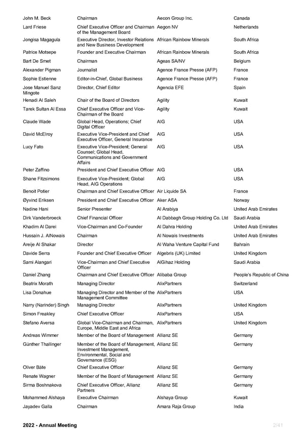 WEF Official Participants List 2022 - Page 2