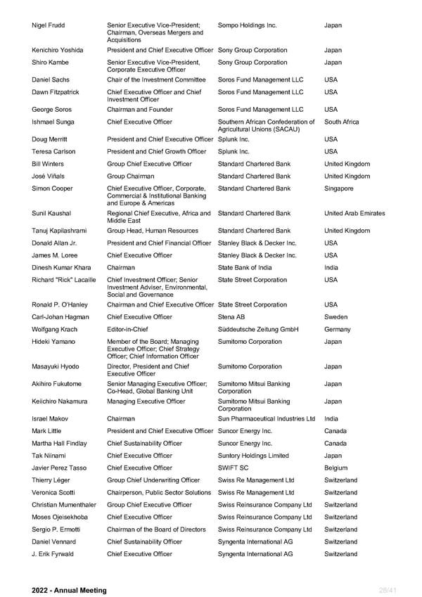 WEF Official Participants List 2022 - Page 28