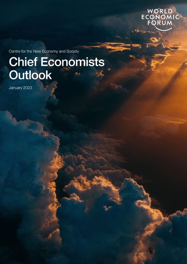 WEF Chief Economists Outlook 2023 - Page 1