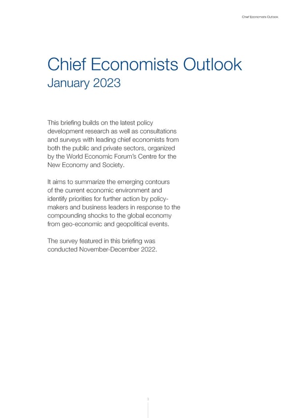 WEF Chief Economists Outlook 2023 - Page 3