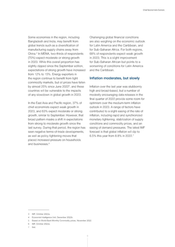 WEF Chief Economists Outlook 2023 - Page 9