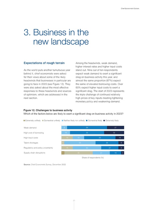 WEF Chief Economists Outlook 2023 - Page 20