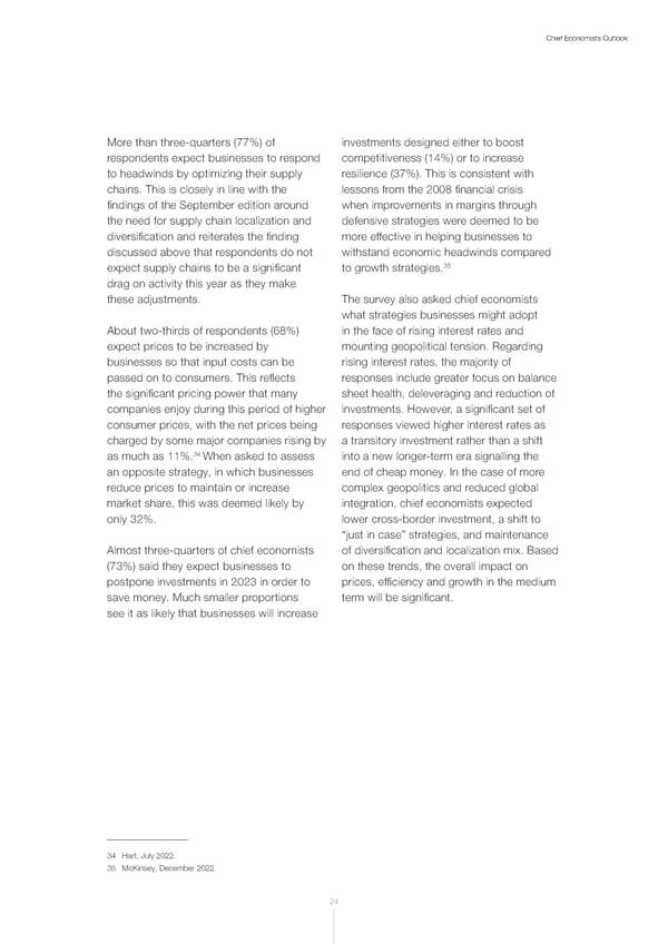 WEF Chief Economists Outlook 2023 - Page 24